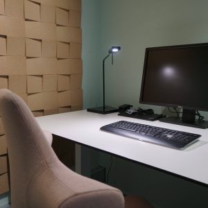 Muratto Chock 3D korkfliser på vegg